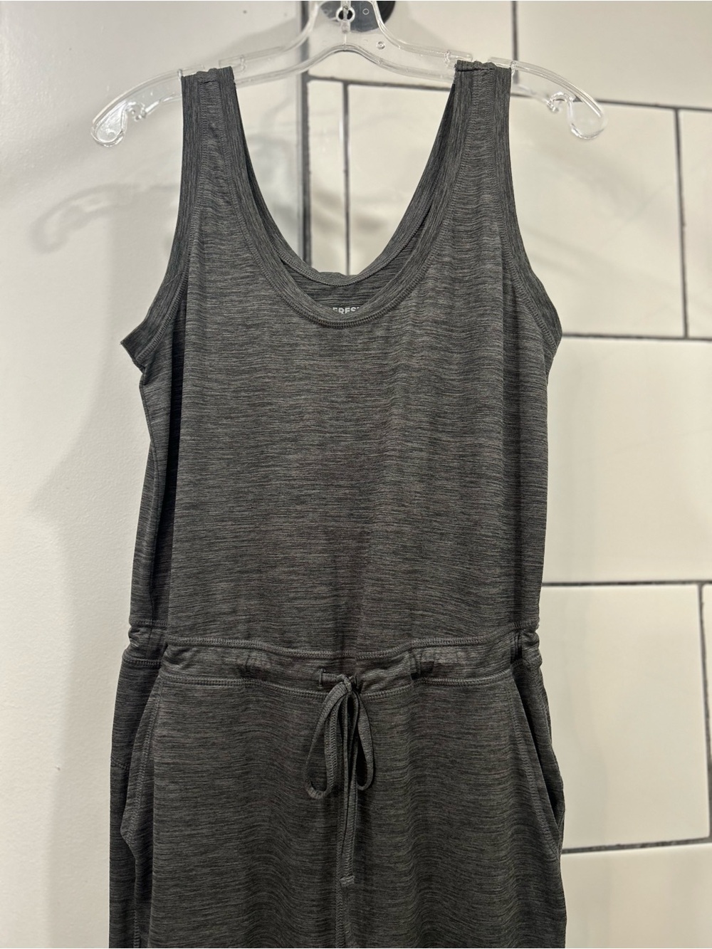 Joe Fresh Gray Active Sleeveless Jumpsuit